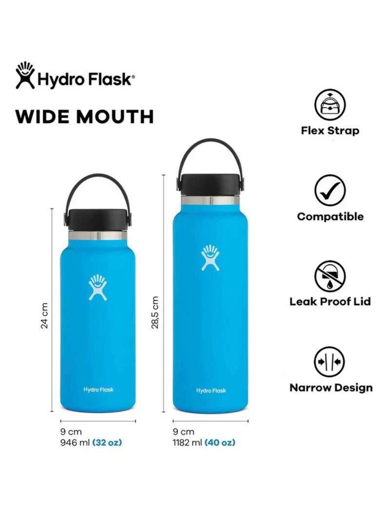 Hydro Flask Vacuum Insulated Water Bottle 32oz（handle cover style,strawless） - Image 3