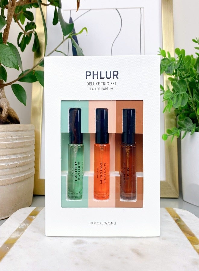 PHLUR فلور ديلوكس تريو  المجموعة – مجموعة ماء عطر بحجم مناسب للسفر - Image 3
