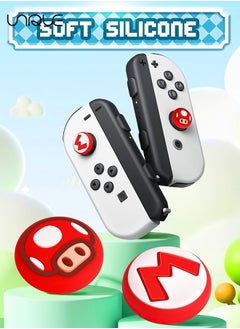 Unique 4Pcs for Nintendo Switch Thumb Grips Cute Cartoon Anime Design Kawaii 3D Silicone Joystick Caps Joycon Controller Button Covers for Nintendo Switch/OLED/Switch Lite for Boys Girls Kids Teens  - Image 5