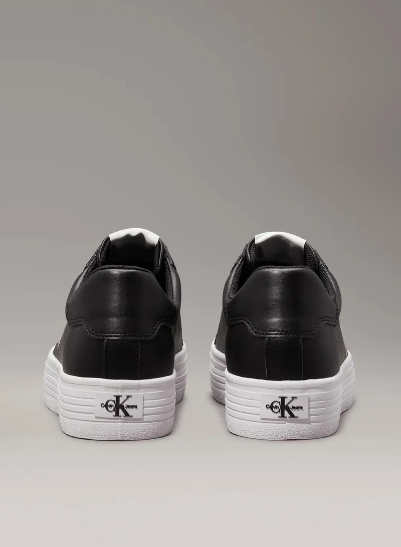Calvin Klein Black Leather Platform Trainers for Women | Best Price UAE