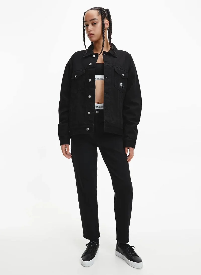 Calvin Klein Black Leather Platform Trainers for Women | Best Price UAE
