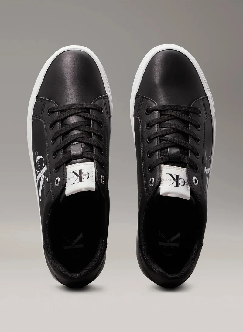 Calvin Klein Black Leather Platform Trainers for Women | Best Price UAE
