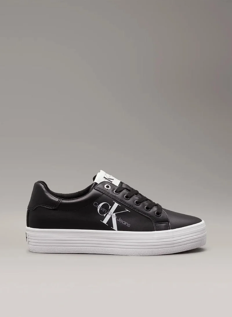 Leather Platform Trainers