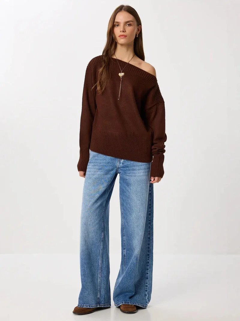 إسطنبول الساحرة ISTANBUL Boat Neck Ribbed Sweater