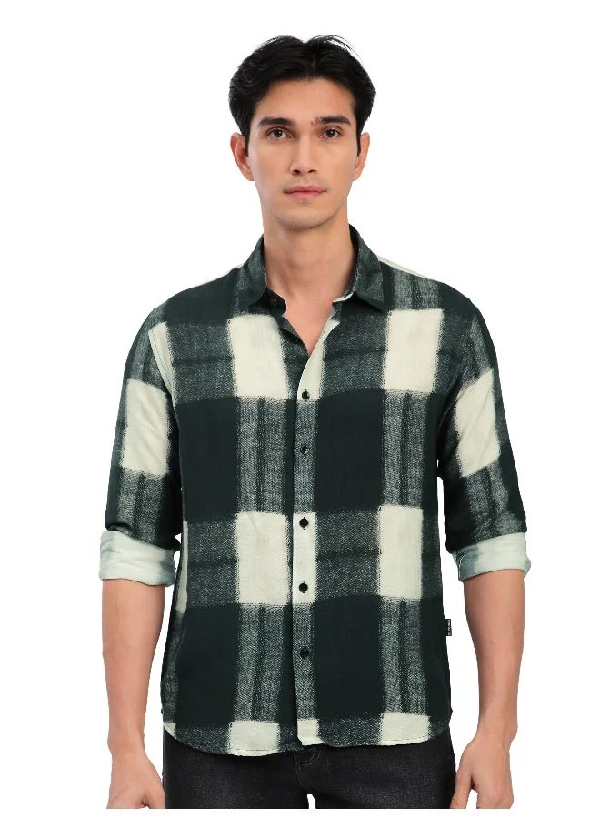 بيونغ تيشيرت بطبعة مجردة أسود