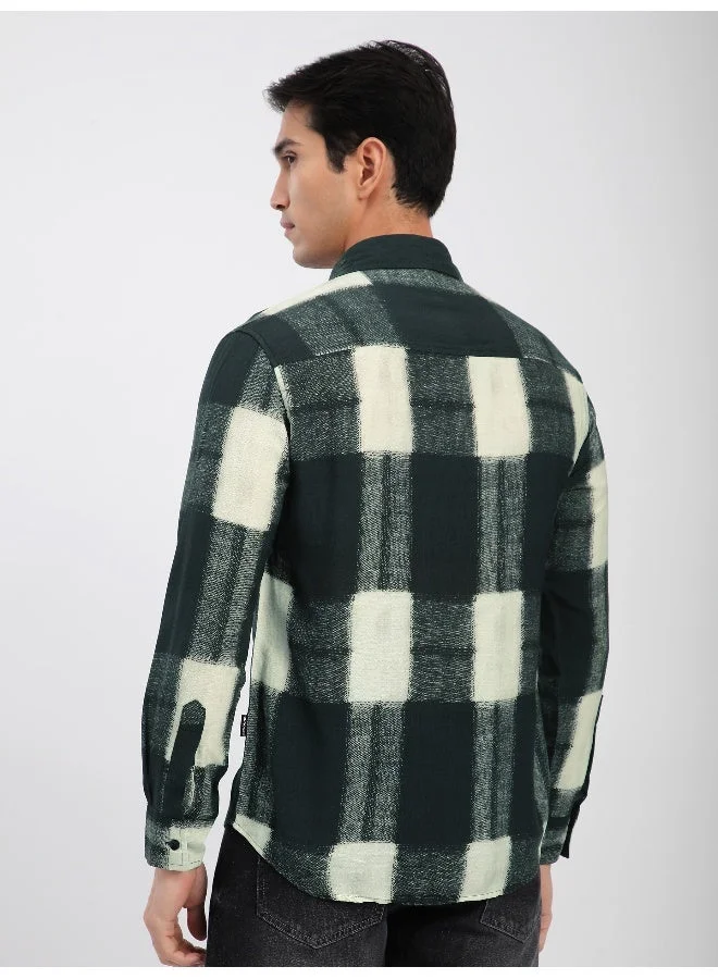 بيونغ تيشيرت بطبعة مجردة أسود