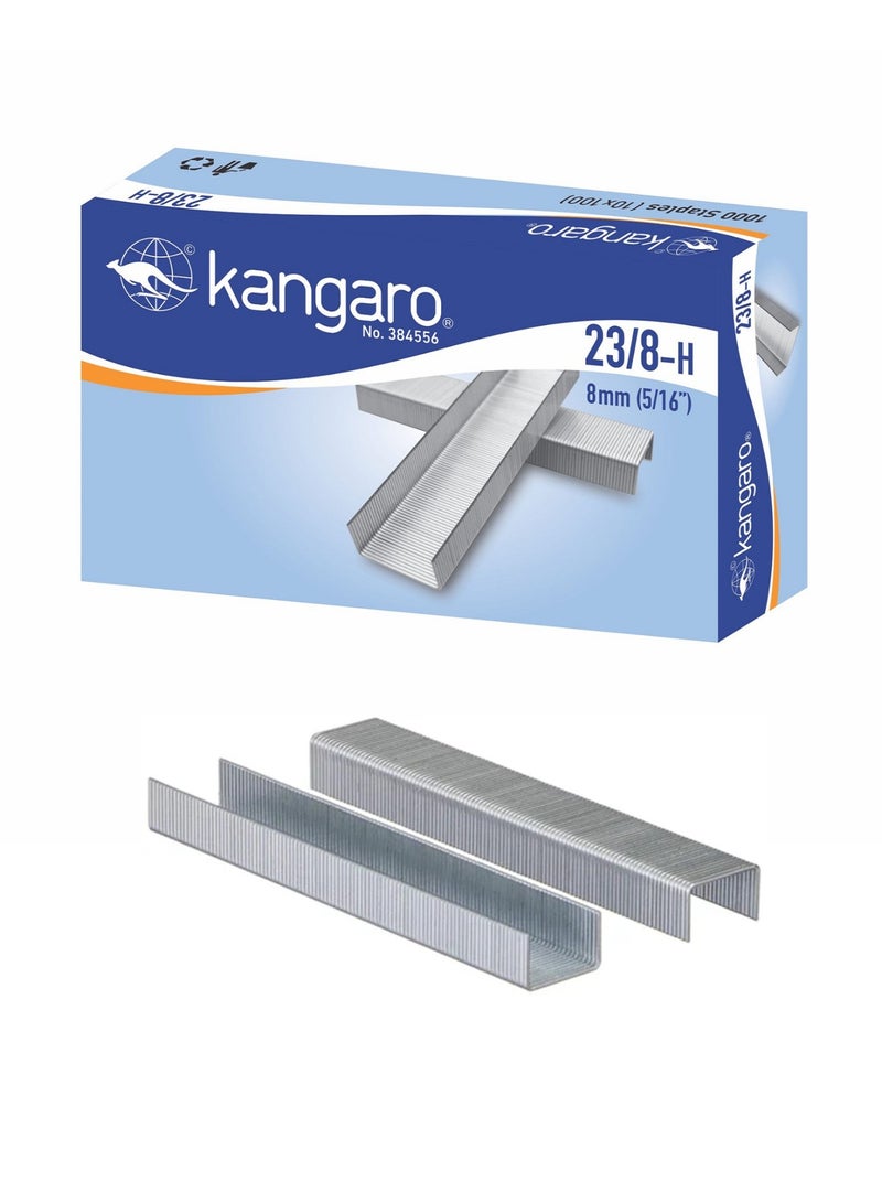 Kangaro 1000-Piece Heavy Duty Staple Pins 23/8 Size - Image 1