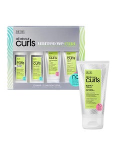 ALL ABOUT CURLS All About Curls Essential Moisture Starter Kit | 4-Piece Set | Cleanse, Condition, Moisturize, Define | All Curly Hair Types  - Image 1