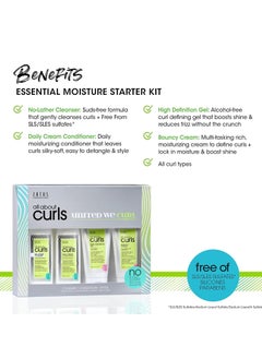 ALL ABOUT CURLS All About Curls Essential Moisture Starter Kit | 4-Piece Set | Cleanse, Condition, Moisturize, Define | All Curly Hair Types  - Image 4
