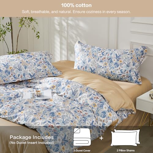SAPHREAS Queen Size Boho Duvet Cover Green Paisley Bedding Set with 8 Corner Ties and 2 Pillow Shams 100% Cotton Reversible Duvet Cover Set with Zipper Closure - Image 2