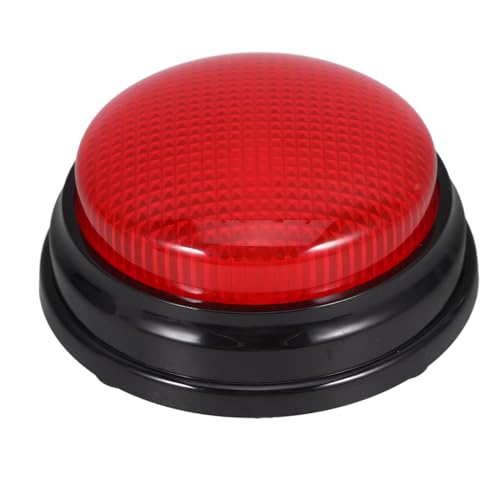 DEARMAMY Game Buzzer Answer Buzzers for Game Show with Light Alarm Sound Show Button Box Party Contest Trivia Quiz for Kids Red - Image 1