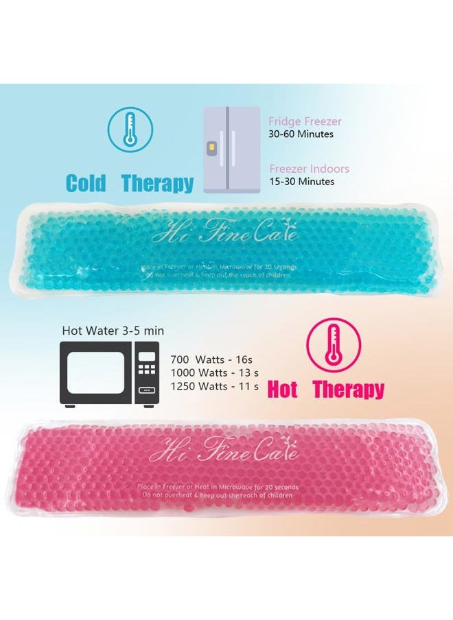 HI FINE CARE Perineal Cooling Pad, Postpartum Cold Packs Gel Bead Ice Pack Cold Therapy for Women After Pregnancy and Delivery, Gift for New Mom, 2 Ice Pack and 2 Cover (Blue)  - Image 3