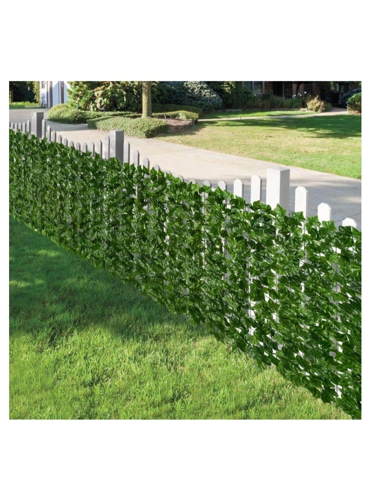 OASIS-TH 1 x 3 Meter Artificial Privacy Garden Fence Wall Plants Hedge Screening Roll Faux Ivy Leaf Vine Decoration For Backyard Outdoor UV And Sunlight Protection In Garden Home Balcony Decor Leaves Screen - Image 2