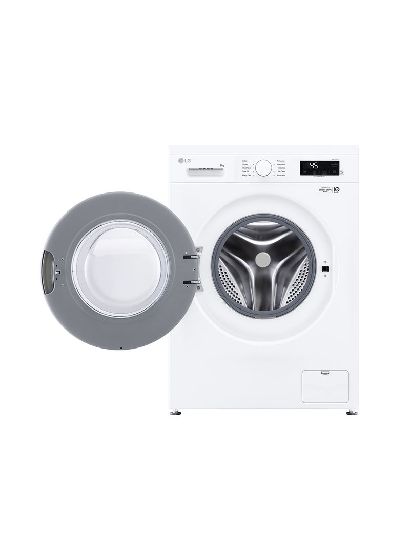LG 8 kg Front Load Washing Machine 1200 RPM with Inverter Direct Drive F2Y1TYP3W White - Image 2