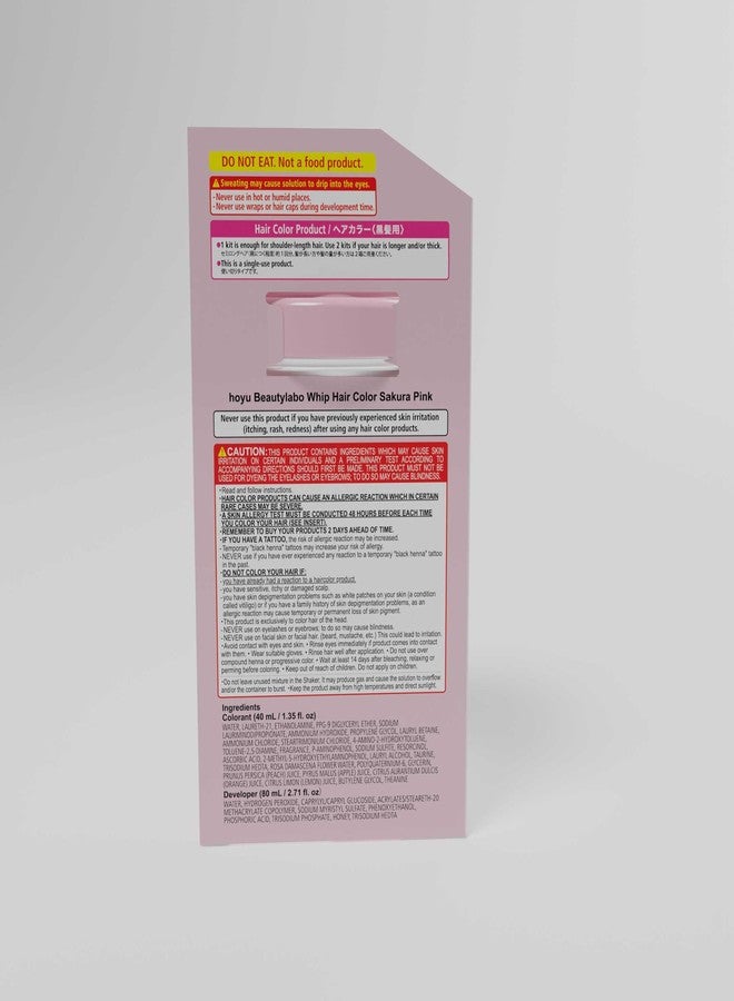 Hoyu Beautylabo Whip Sakura Pink - 2 Pack - Image 5