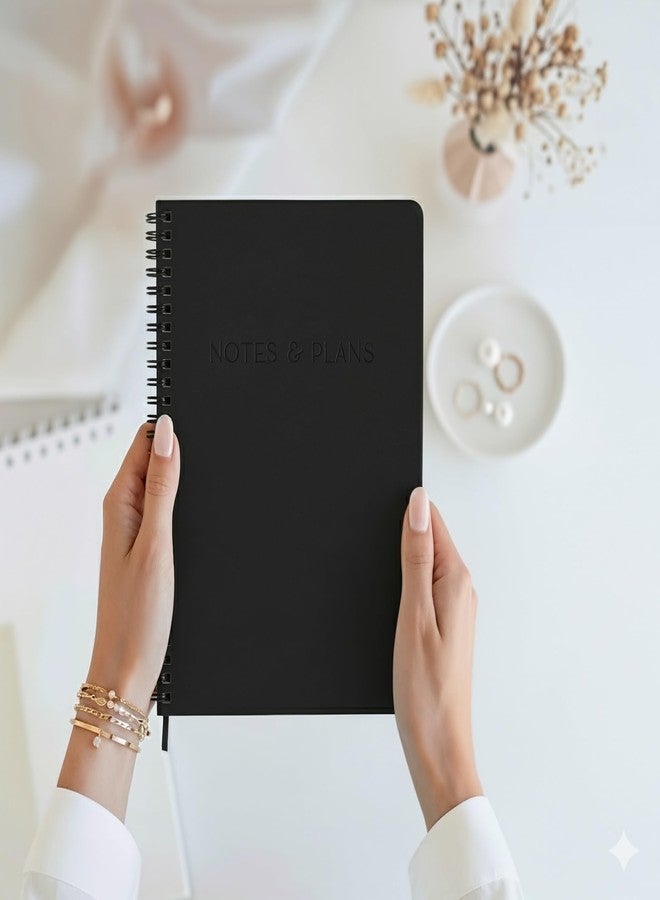 ZICOTO Beautiful Daily Planner And Notebook With Hourly Schedule - Aesthetic Spiral To do List Notepad to Easily Organize Your Tasks And Appointments - Stylish Book And School Or Office Supplies For Women - Image 3