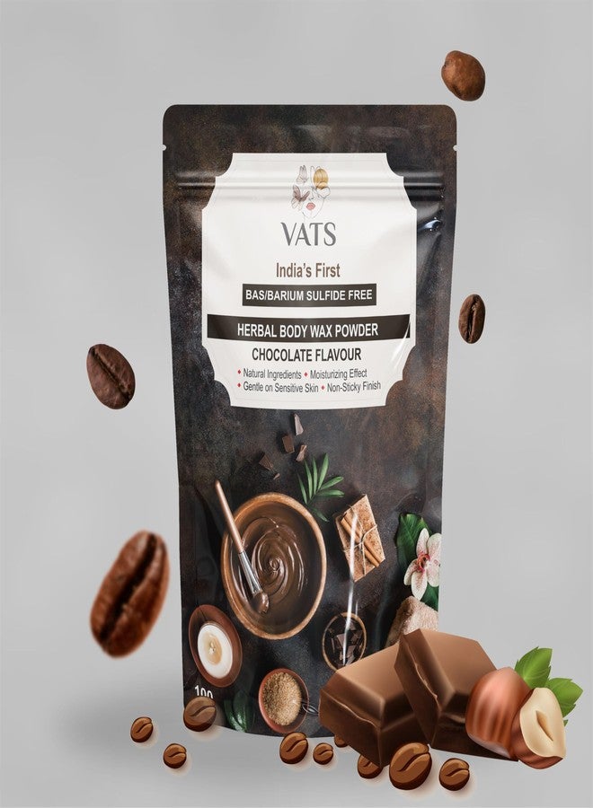 VATS Beauty Chocolate Body Wax Powder – India’s First Barium Sulphide Free Hair Removal Powder | Herbal, Painless & Non-Sticky | Safe for Arms, Legs & Underarms | For Women & Men | 100g - Image 1