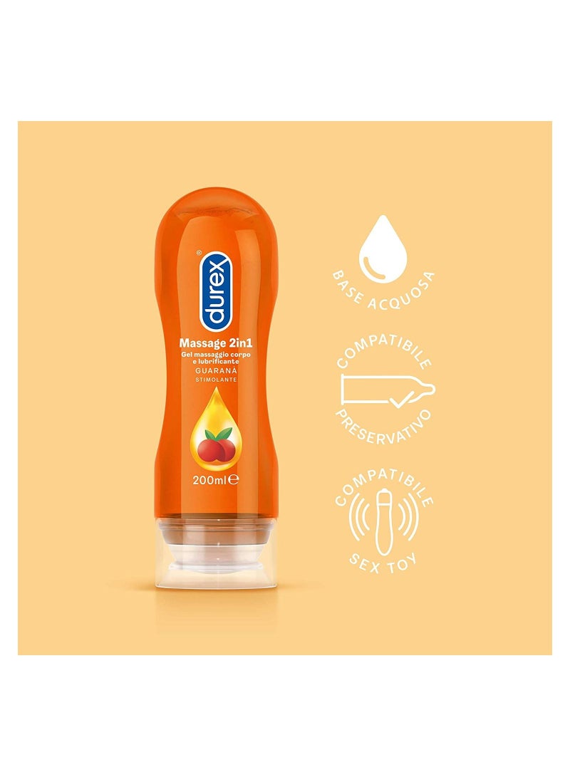 Durex Play Massage Lube Guarana Stimulating Gel, 200ml - Image 3