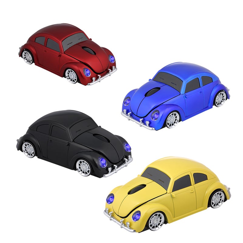 Wireless USB Computer Mouse: Large Red Car Shape - 2.4G Stable 10-Meter Connection, Durable Plug And Play, Delicate LED Light for Desktop And Laptop Users - Image 3