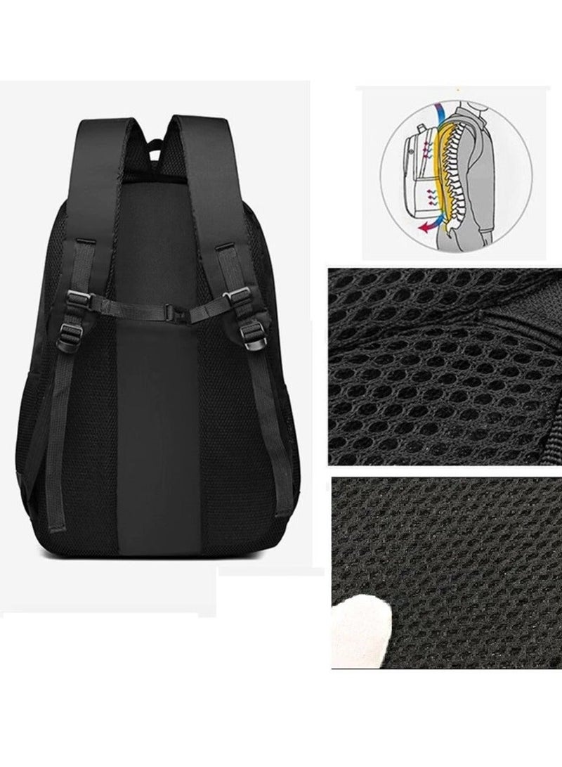 Casual Double Shoulder Backpack High Quality Waterproof with Large Capacity [20-36] Litre, Zipper Closure Good Load-bearing Adjustable Strap Oxd Cloth Wear-resistant and Multi-Function for Travel, Laptop 15.6 inch, College, Luggage,Outdoor and Sports Backpack 60*25*38 cm - Image 4