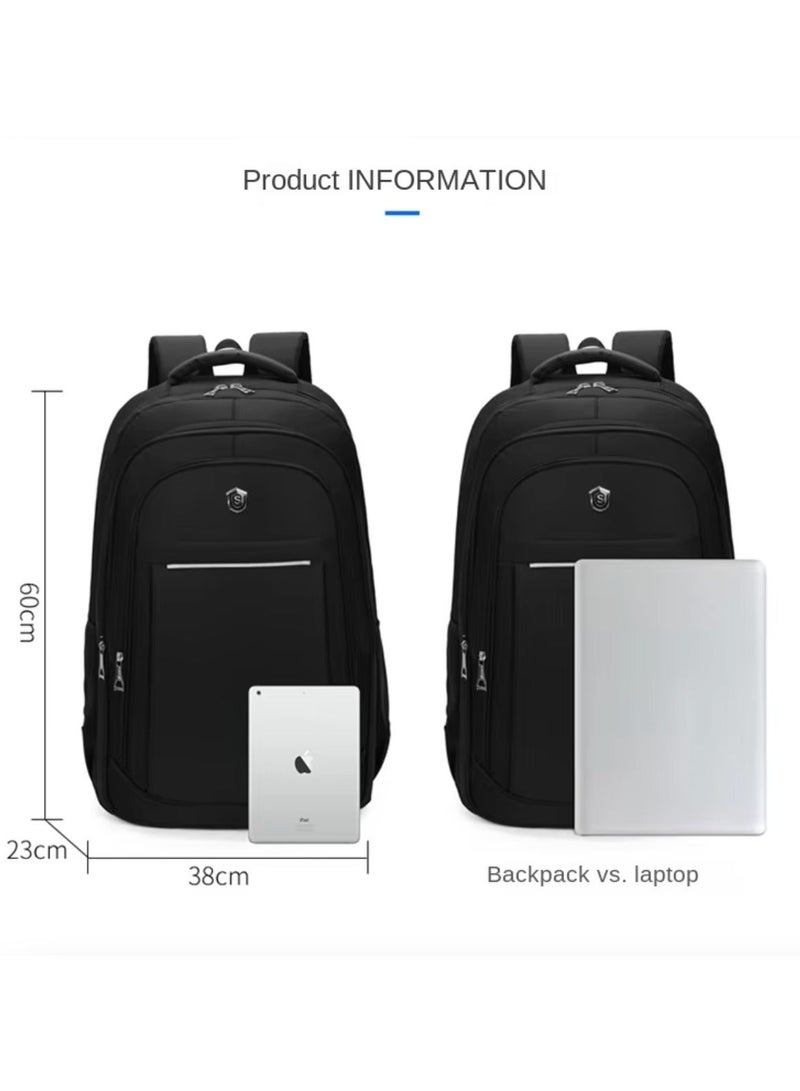 Casual Double Shoulder Backpack High Quality Waterproof with Large Capacity [20-36] Litre, Zipper Closure Good Load-bearing Adjustable Strap Oxd Cloth Wear-resistant and Multi-Function for Travel, Laptop 15.6 inch, College, Luggage,Outdoor and Sports Backpack 60*25*38 cm - Image 2
