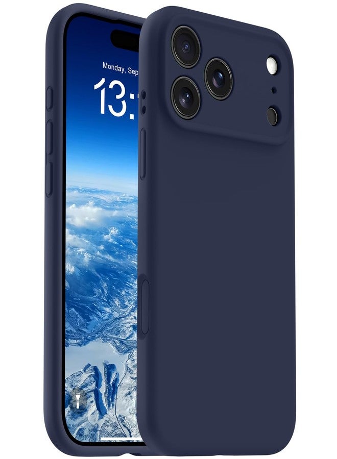 OTOFLY Magnetic for iPhone 17 Pro Max Case,Compatible with Magsafe,Classic Liquid Silicone Mobile Phone Case,Integrated Camera Control Button,Anti-Scratch Microfiber Lining,Midnight Blue - Image 1