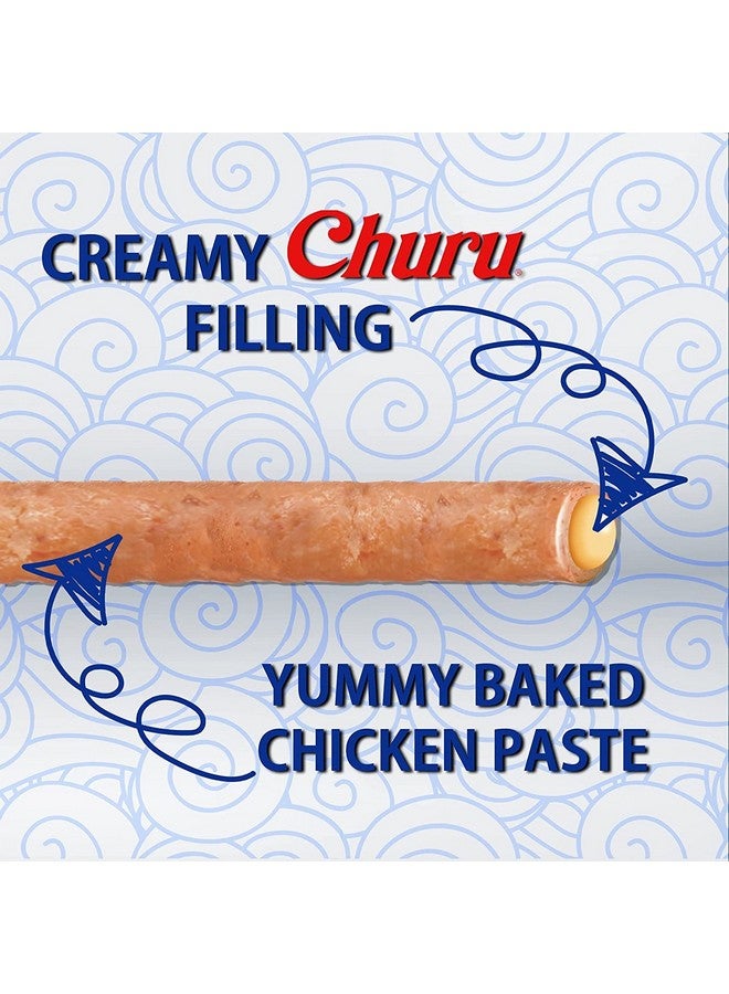 INABA Churu Rolls For Dogs, GrainFree, Soft/Chewy Baked Chicken Wrapped Churu Filled Dog Treats, 0.42 Ounces Each Stick| 24 Stick Treats Total, 3 Flavor Variety Pack (24 Sticks) - Image 3
