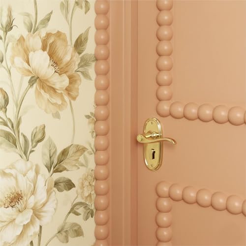 QUORGVES 12Pcs Decorative Half Beaded Wood Trim, Bobbin Trim Molding Wood Moulding for Picture Frame Home Wall Cabinet Shelf Window Door 14mm - Image 5
