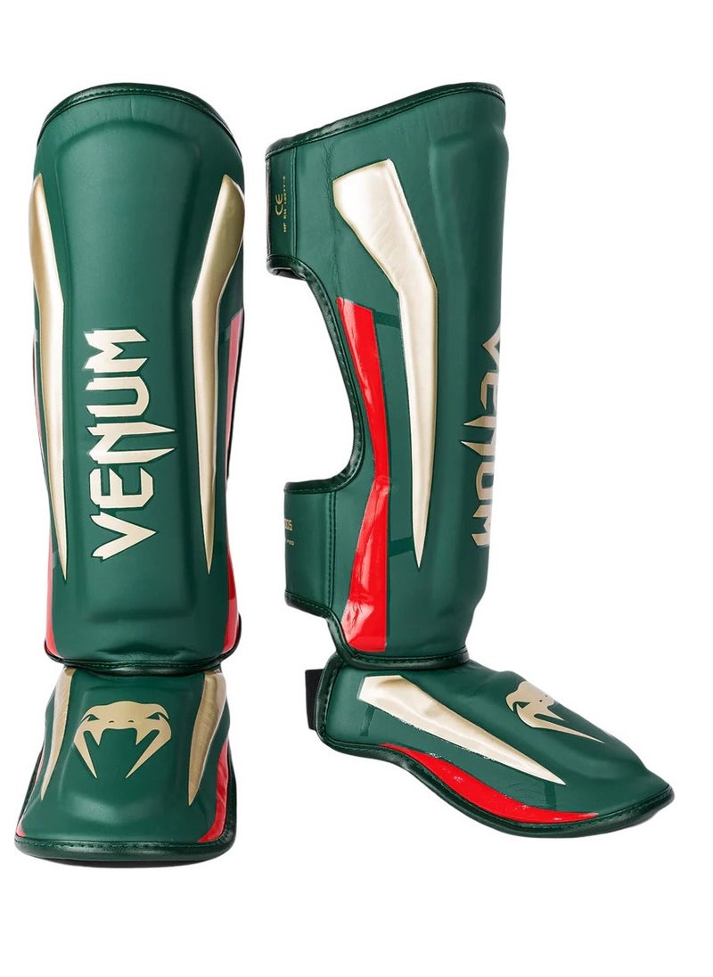 VENUM - Elite Standup Shinguards Green/Gold/Red - Image 1