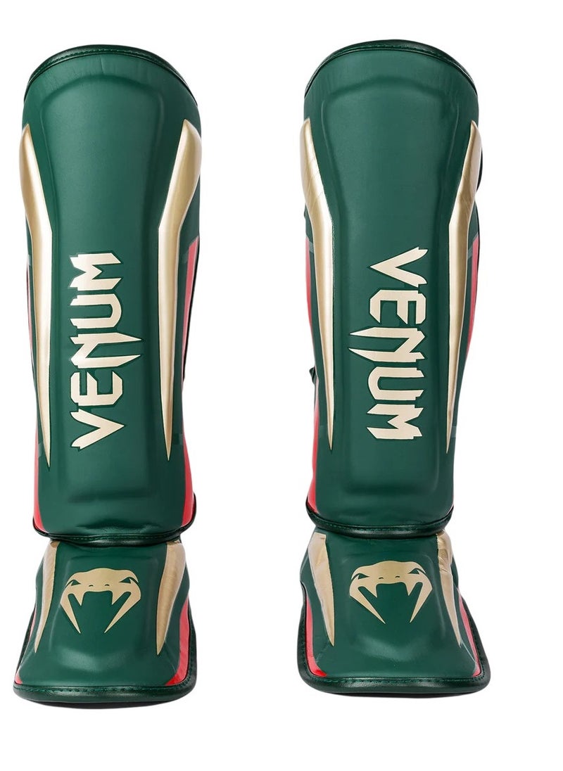 VENUM - Elite Standup Shinguards Green/Gold/Red - Image 1