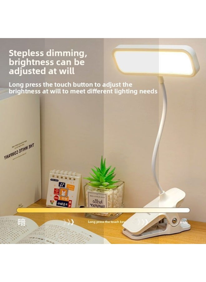 Generic - Rechargeable Led Clip-on Adjustable Eye Protection Desk Lamp Bedroom Work Lamp Reading Study Desk Lamp Dormitory College Student Lamp-Color:Luxurious 99000 Dimming And Color Adjustment + Super Long Battery Life - National Aa Grade - High Efficiency Eye Protection - Image 1