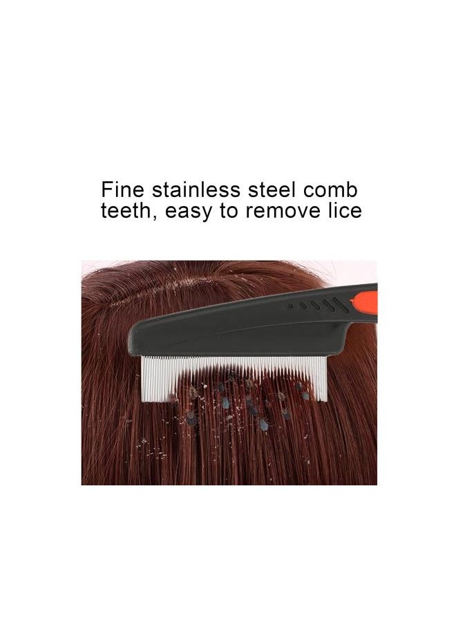 Generic - Fine Tooth Comb Stainless Steel High Lice Comb Fine Tooth Metal Vacuum Combs Terminator Combs Perfect Grooming Tool - Image 1