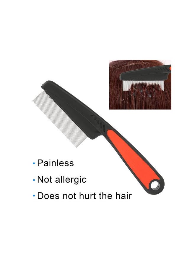 Generic - Fine Tooth Comb Stainless Steel High Lice Comb Fine Tooth Metal Vacuum Combs Terminator Combs Perfect Grooming Tool - Image 1