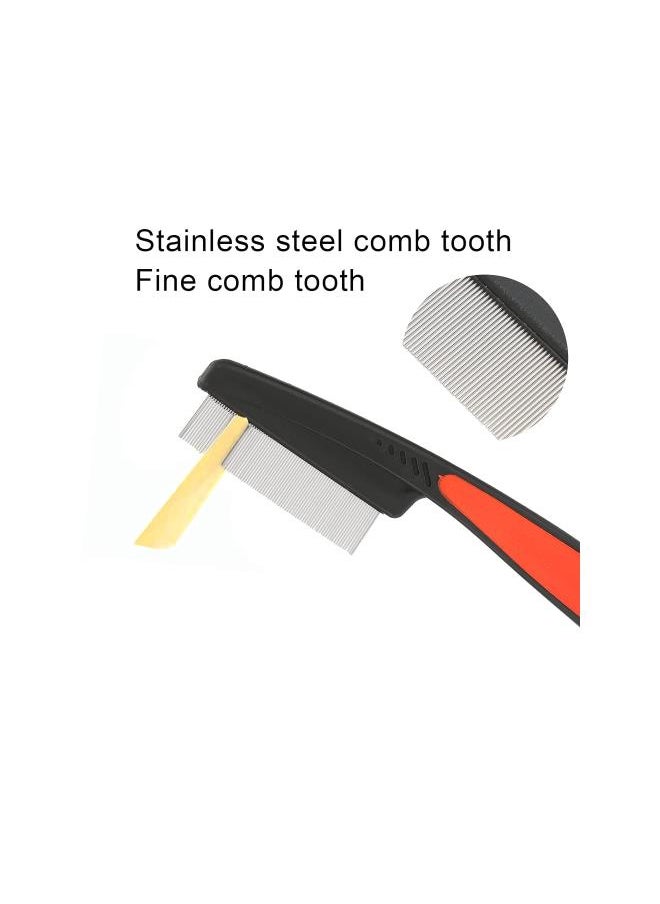 Generic - Fine Tooth Comb Stainless Steel High Lice Comb Fine Tooth Metal Vacuum Combs Terminator Combs Perfect Grooming Tool - Image 1