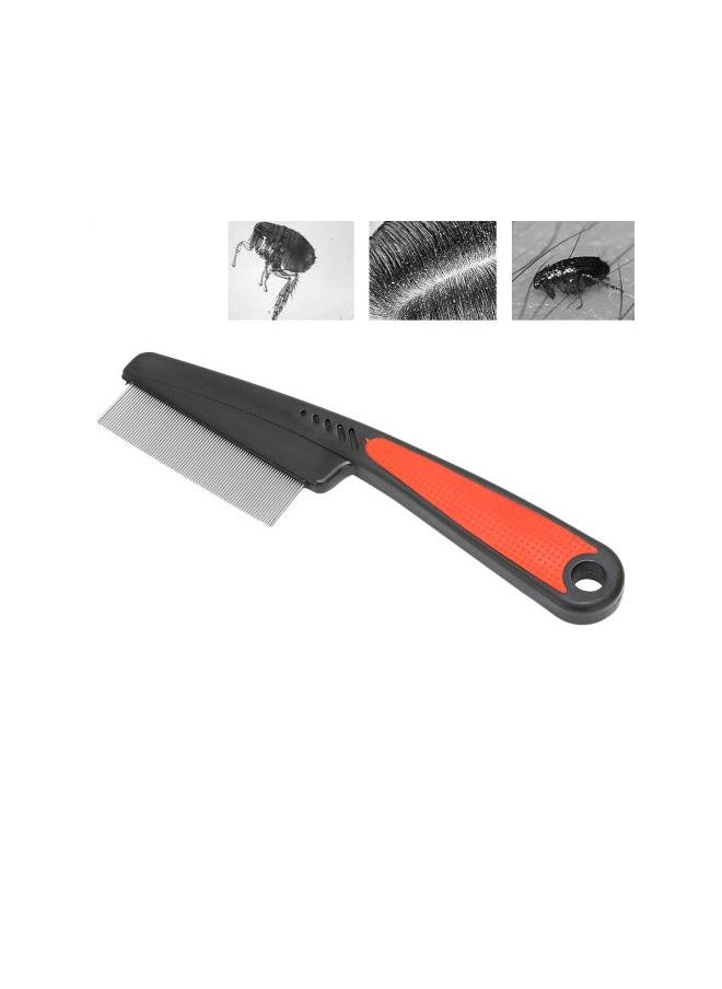Generic - Fine Tooth Comb Stainless Steel High Lice Comb Fine Tooth Metal Vacuum Combs Terminator Combs Perfect Grooming Tool - Image 1