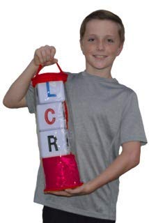 LCR Big Left Center Right Dice Game Zip Bag Red - Image 1