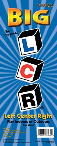 LCR Big Left Center Right Dice Game Zip Bag Red - Image 4