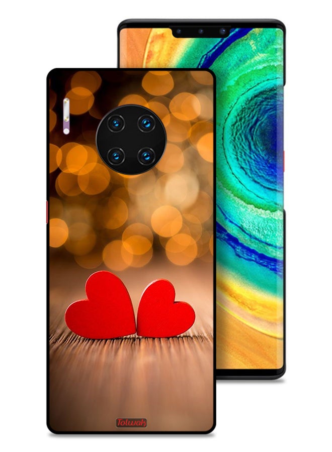 Tolwak Huawei Mate 30 Pro 4G Protective Case Cover Two Beautiful Hearts  - Image 1