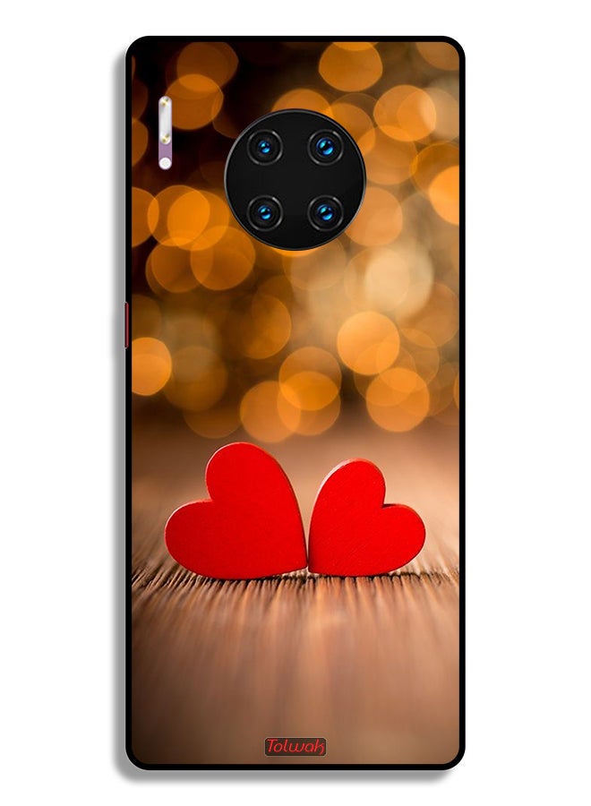 Tolwak Huawei Mate 30 Pro 4G Protective Case Cover Two Beautiful Hearts  - Image 2