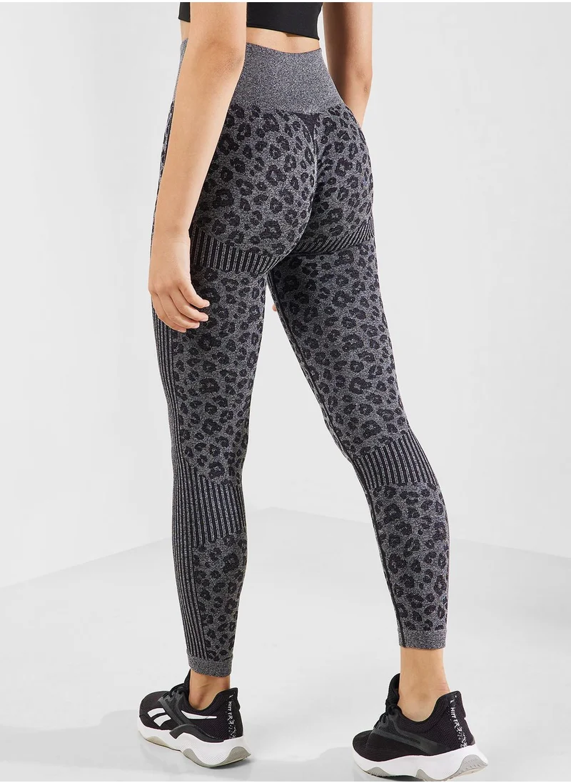 فورورد Animal Print High Waist Leggings