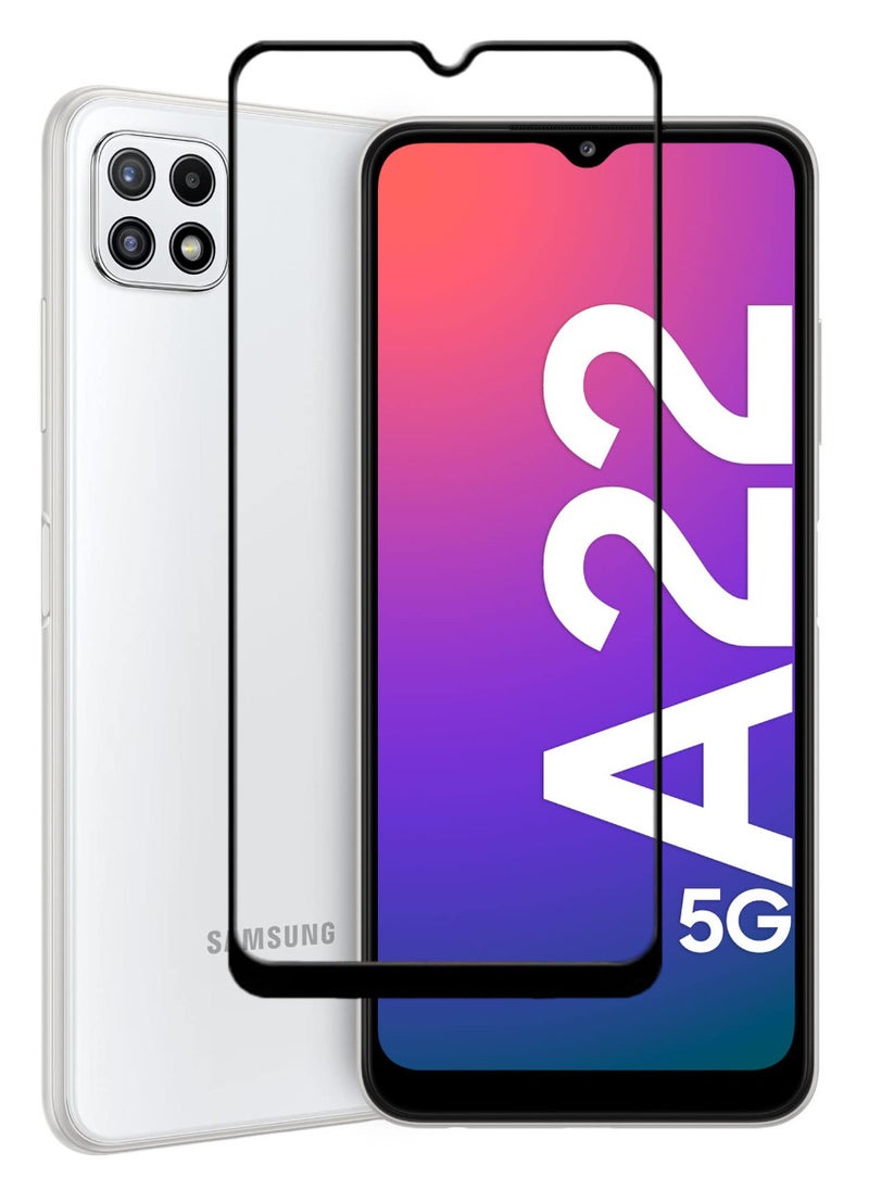 ACLIX Antistatic ESD Dustproof Premium Quality High Definition Tempered Glass Screen Protector Designed For Samsung Galaxy A22 5G - Image 1