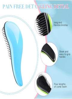 AMYTIS GARDEN 2pcs Anti-static Hair Styling Brushes Detangling Combs for Women and Kids (2pcs, Different Colors)  - Image 3