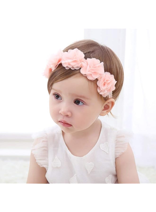 إيروريكس عصابات رأس للأطفال حديثي الولادة بأزهار وأعياد ميلاد مناسبة لعمر 4 و24 شهرًا - Image 2