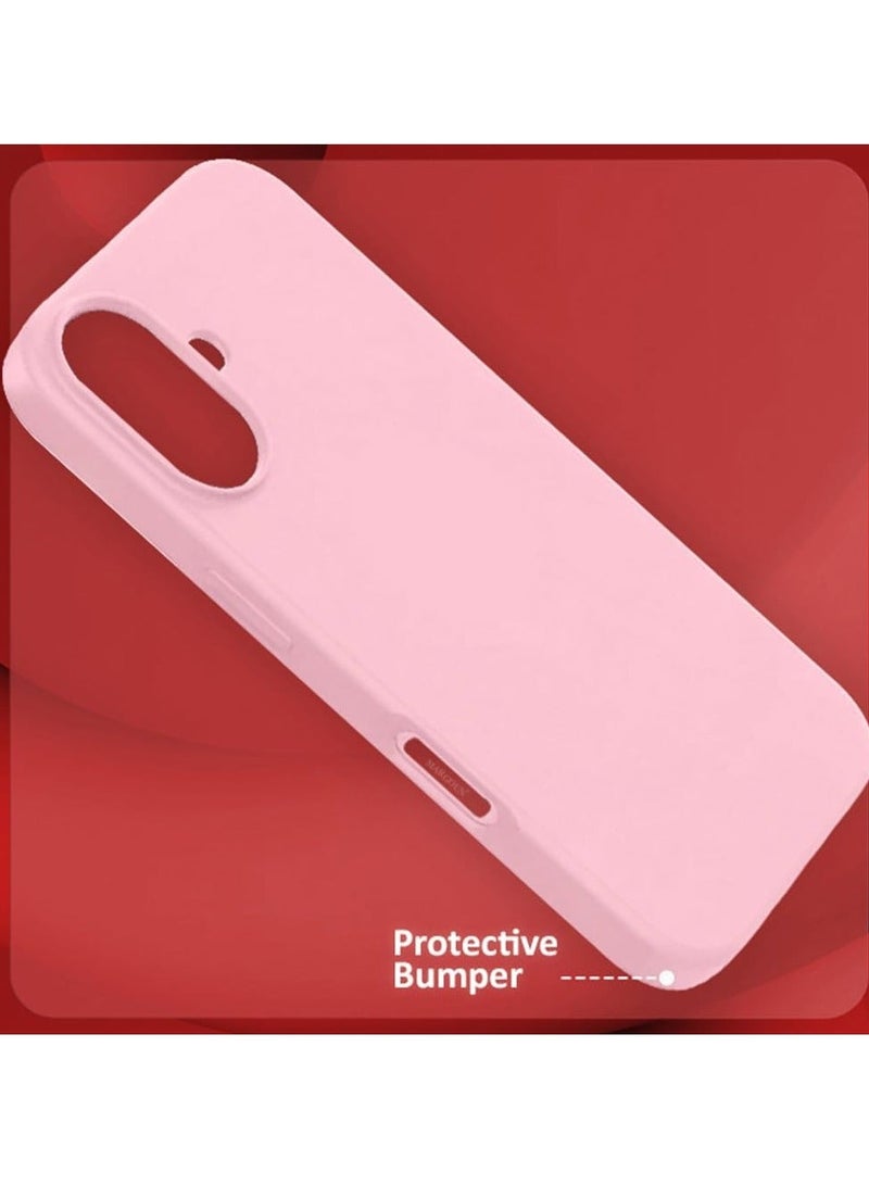 MUNTAQI Liquid Silicone Case for iPhone 16 Plus - Ultra Slim Design with Soft Anti-Scratch Microfiber Lining & Drop Protection - Image 3