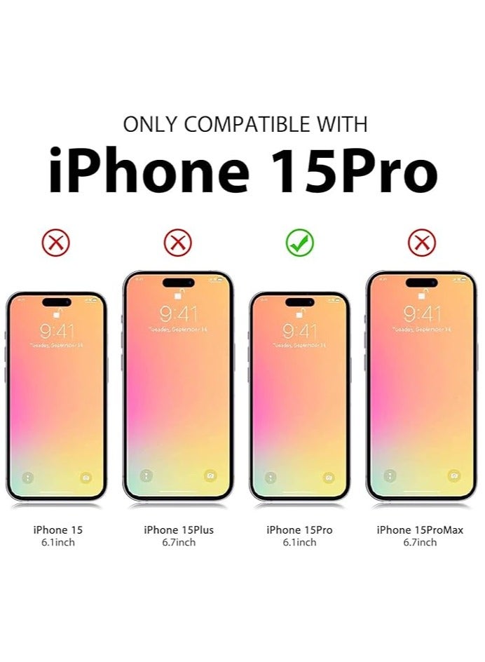 Compatible with iPhone 15 Pro Clear Phone Case, Ultra-Thin Anti-Fall Anti-Scratch Anti-Yellow Silicone Protective Cover, for Magsafe Charger, Transparent 6.1 inch Clear  - Image 4