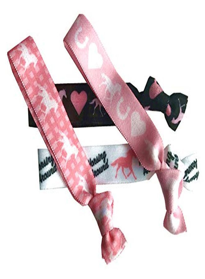 Sportigift 8 Piece Horse Spirit Hair Accessories, Horse Hair Spirit Ties, Cowgirl Hair Ties, For Equestrian Gifts, Riding Free, No Crease Horse Hair Elastics Gifts - Image 2