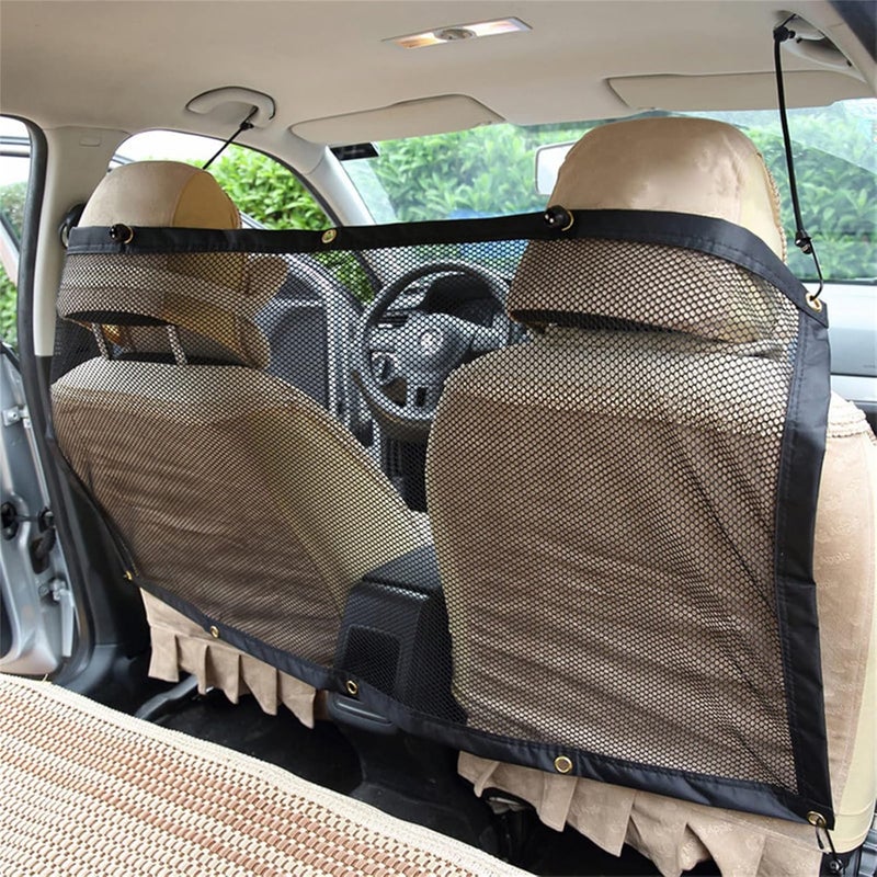 Tyenaza Dog Car Net Barrier for SUVs, Dog Car Mesh Net Safety Isolation Pet Guard Barrier Flexible for Trucks SUVs Vehicles - Image 4