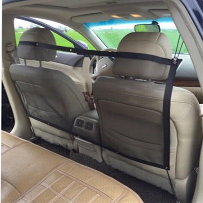 Tyenaza Dog Car Net Barrier for SUVs, Dog Car Mesh Net Safety Isolation Pet Guard Barrier Flexible for Trucks SUVs Vehicles - Image 3
