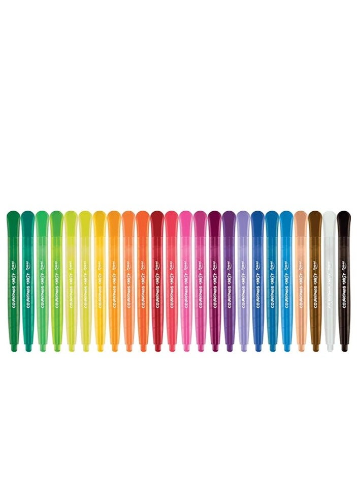 Maped Color'Peps Twist Colouring Crayons Pack Of 24 - Image 2