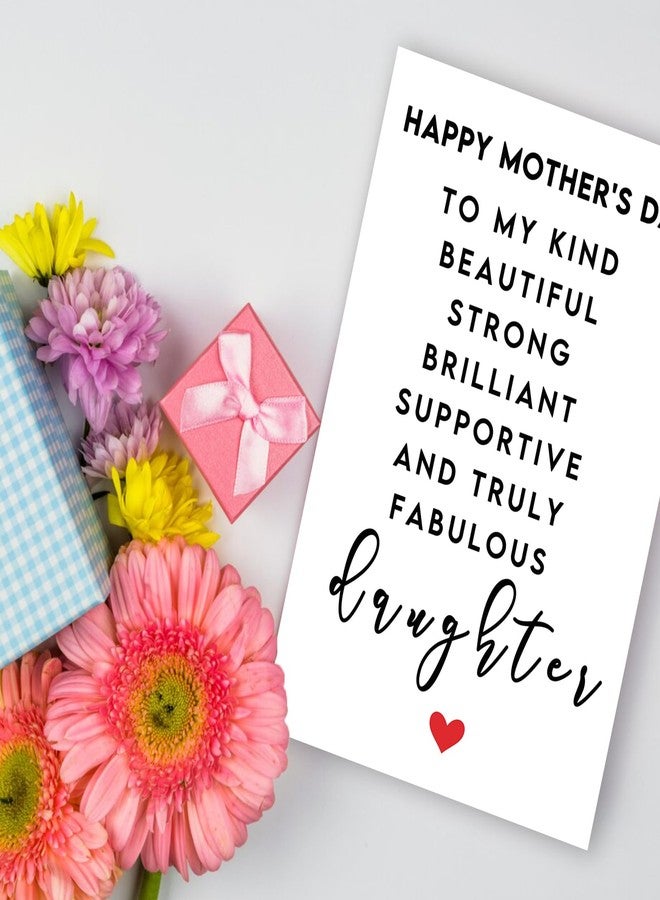 MQMRYeto Happy Mother's Day Card for Daughter, Daughter Mothers Day Gift from Mother, Heartfelt Mother’s Day Card for Daughter - Image 4